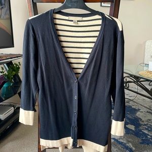 Black (with tan-striped) Cardigan